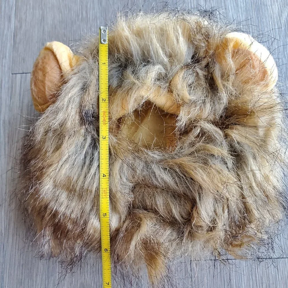 Lion Mane Costume for Cat with Velcro fastener